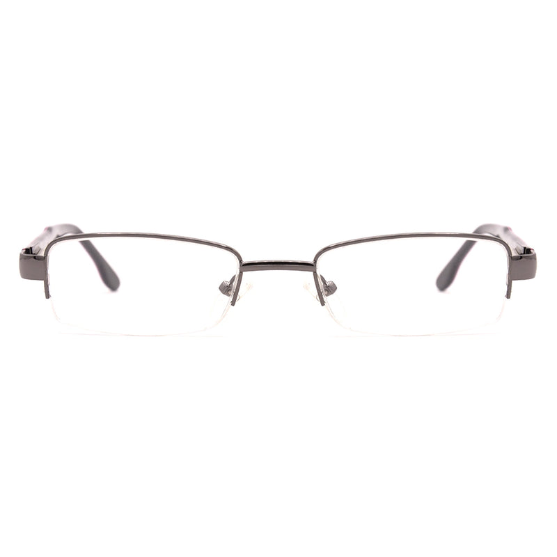 Rectangle Half-Rim Glasses 7201-zoom-