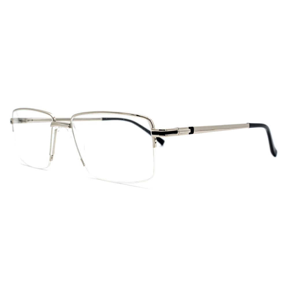 Square Half-Rim Glasses 9509