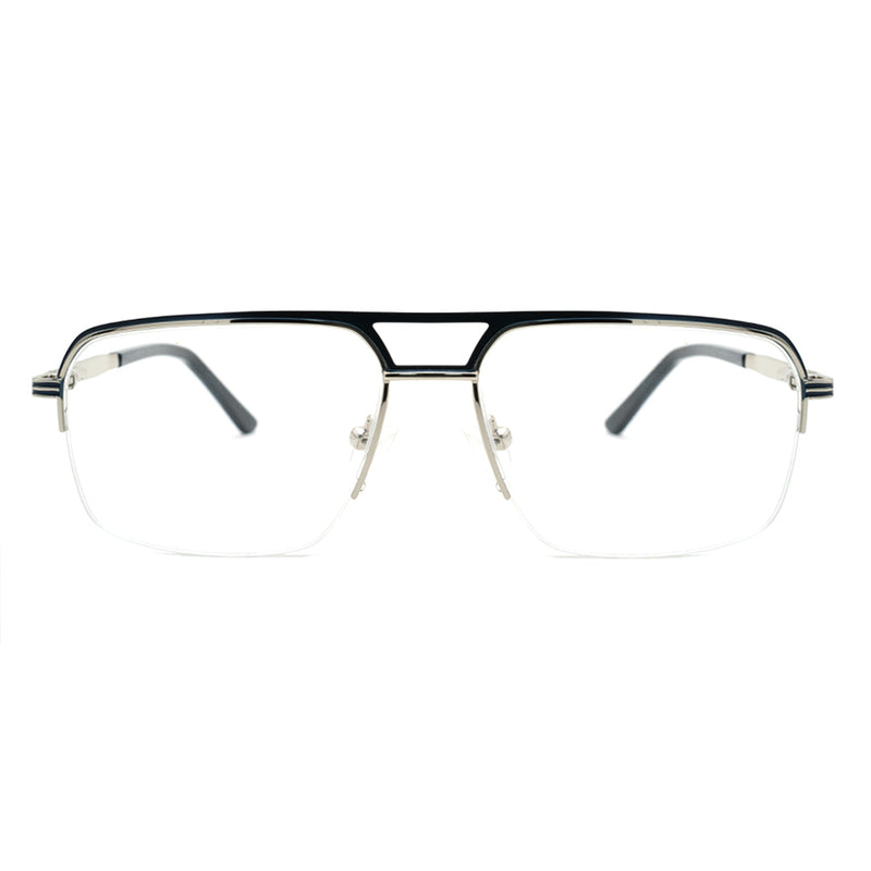 Aviator Half Rim Glasses 9499-zoom-