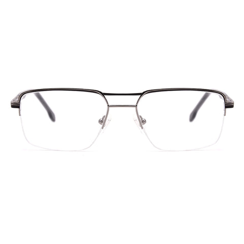 Aviator Half-Rim Glasses 7450 Get Free Anti-Glare Swiss-Coating Lenses