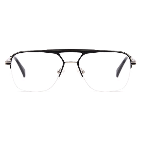 Aviator Half-Rim Glasses 7478 Get Free Anti-Glare Swiss-Coating Lenses