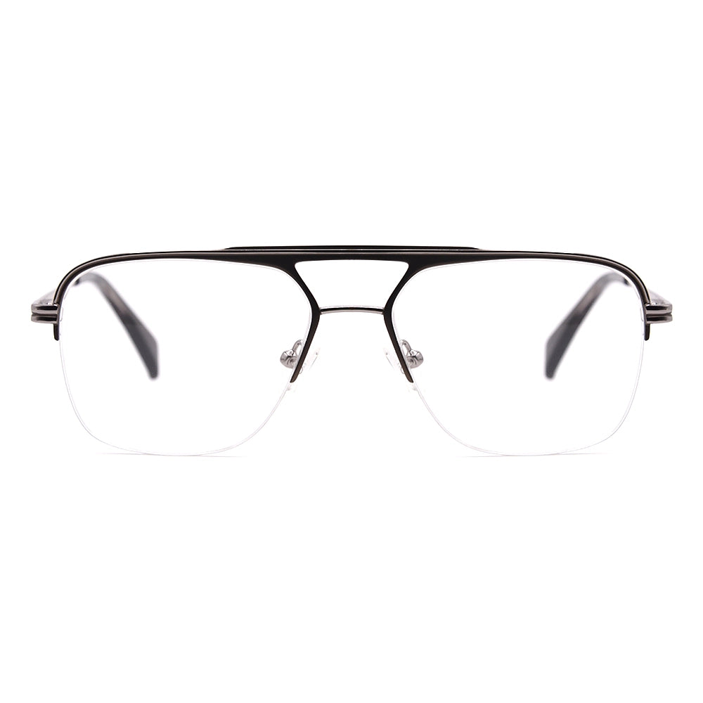 testAviator Half-Rim Glasses 7469-zoom-1