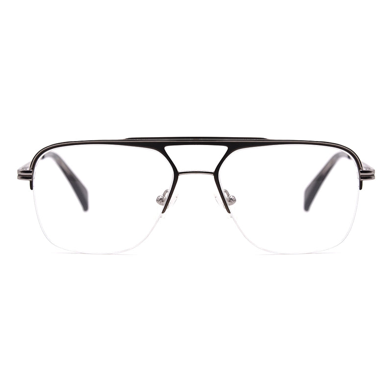 testAviator Half-Rim Glasses 7469-zoom-