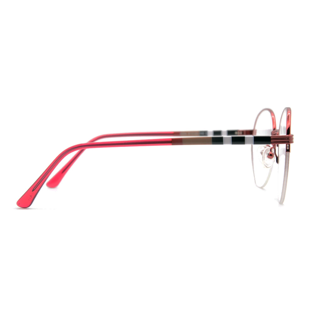 Burberry Halfrim Round Glasses 4966-2