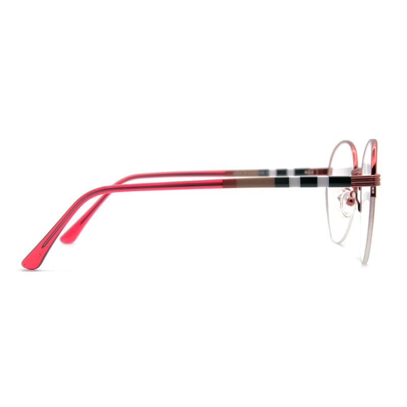 Burberry Halfrim Round Glasses 4966-zoom-