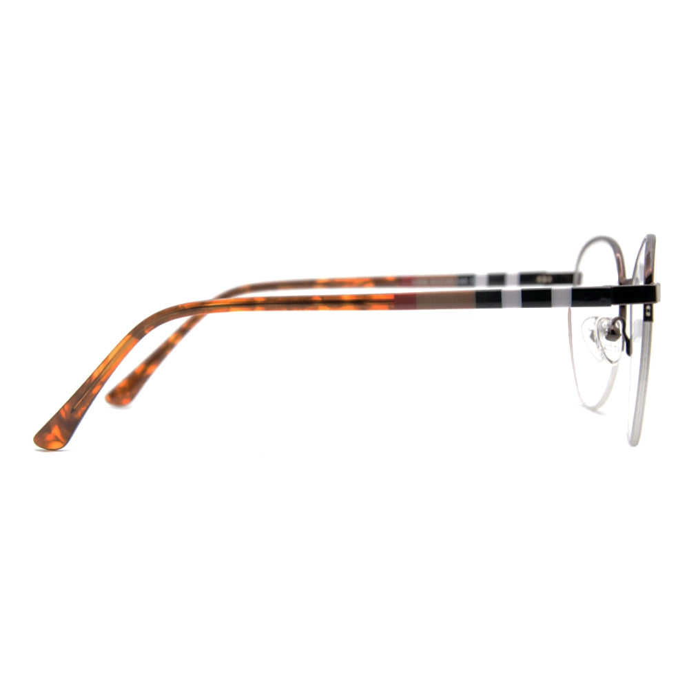 Burberry Halfrim Round Glasses 4967-2