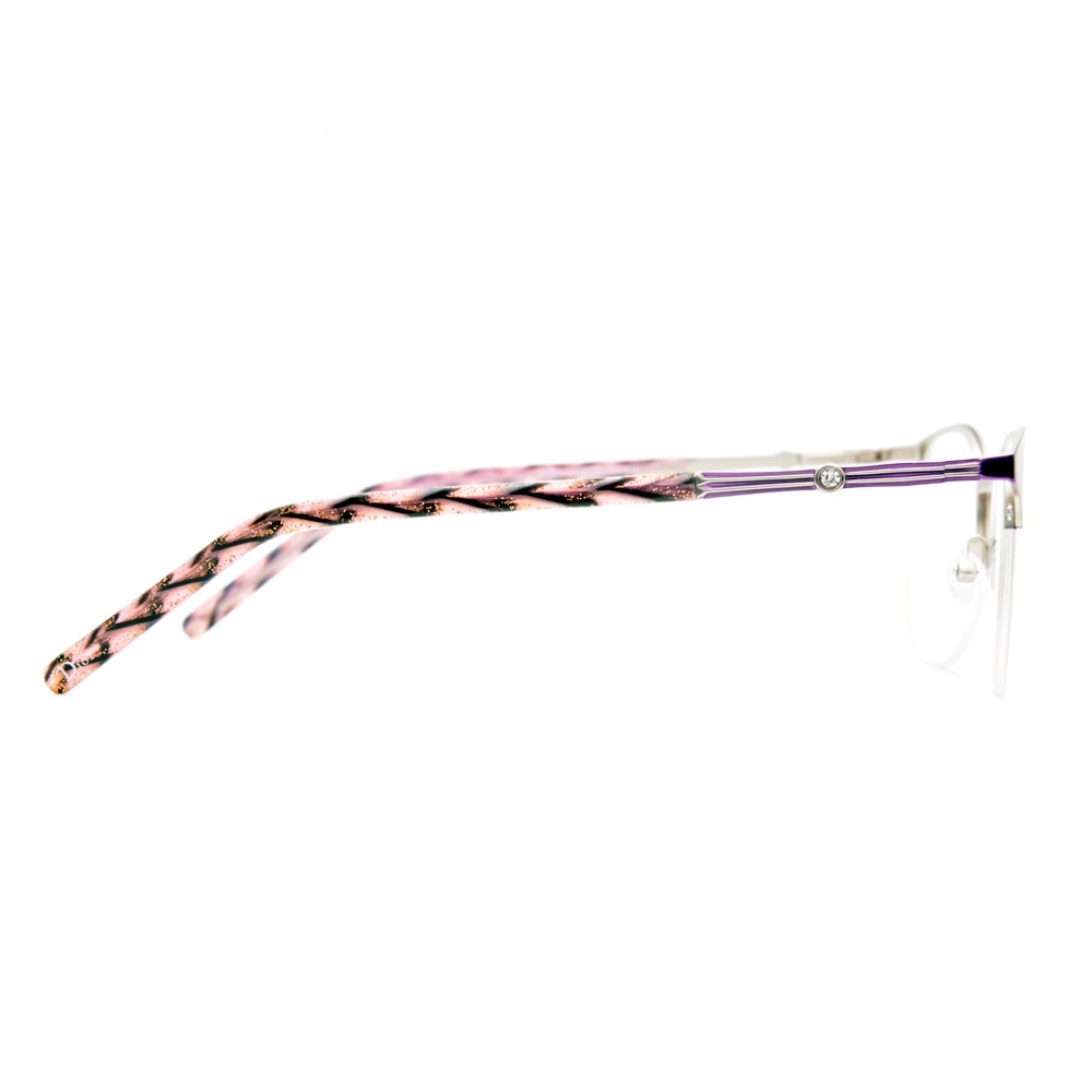 Dior Halfrim Round Glasses 4974  -zoom-2