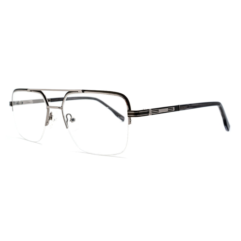 Aviator Half-Rim Glasses 9500-zoom-