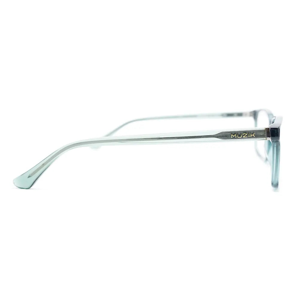 Muzik Rectangle Glasses 9166