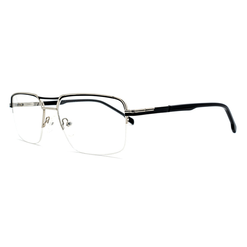 Aviator Half-Rim Glasses 9502-zoom-
