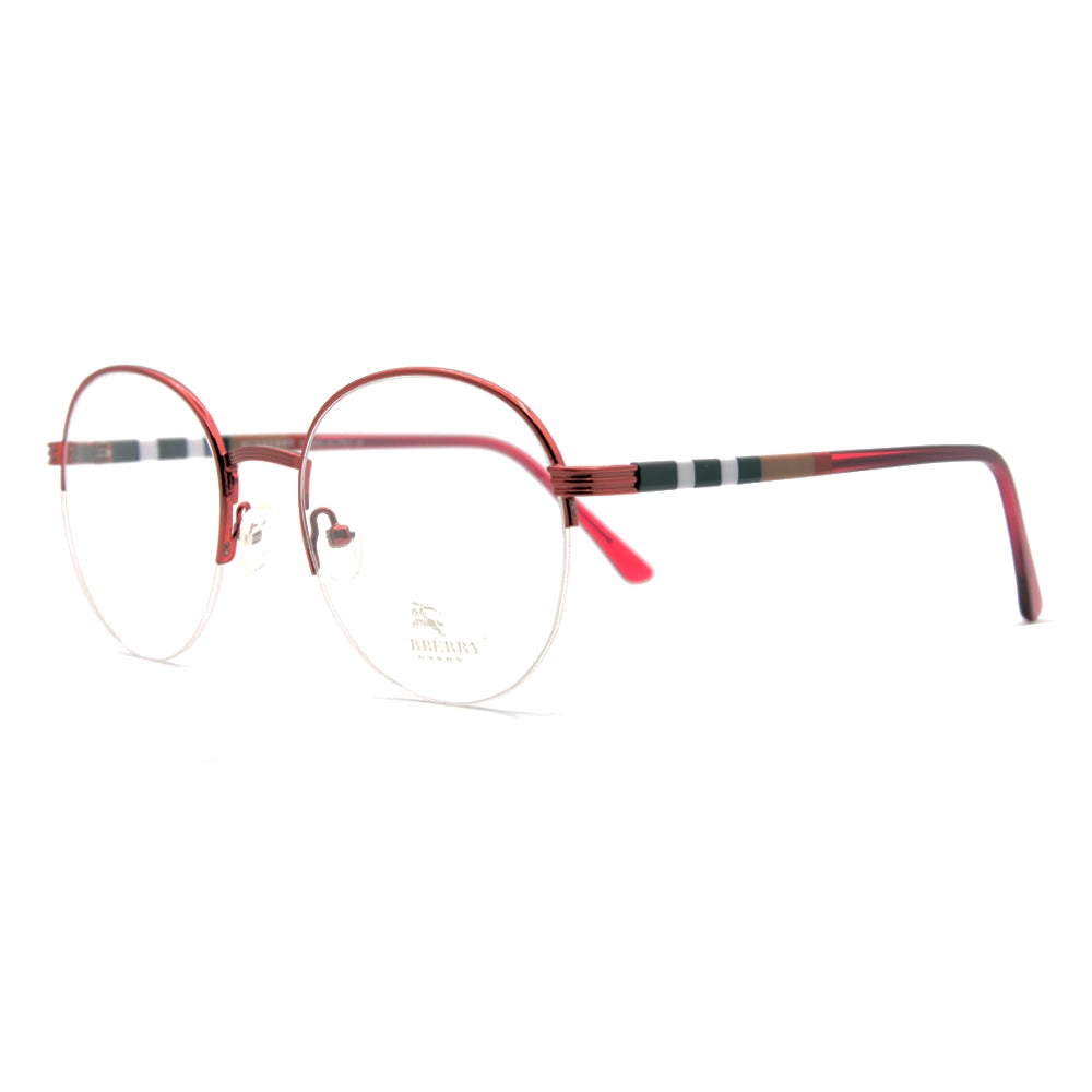 Burberry Halfrim Round Glasses 4966-3