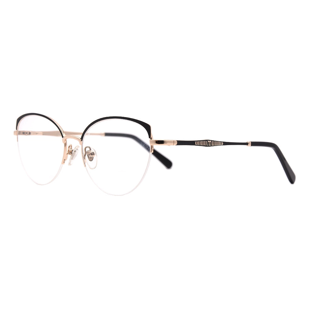 Cat Eye Half-Rim Glasses 7447-3