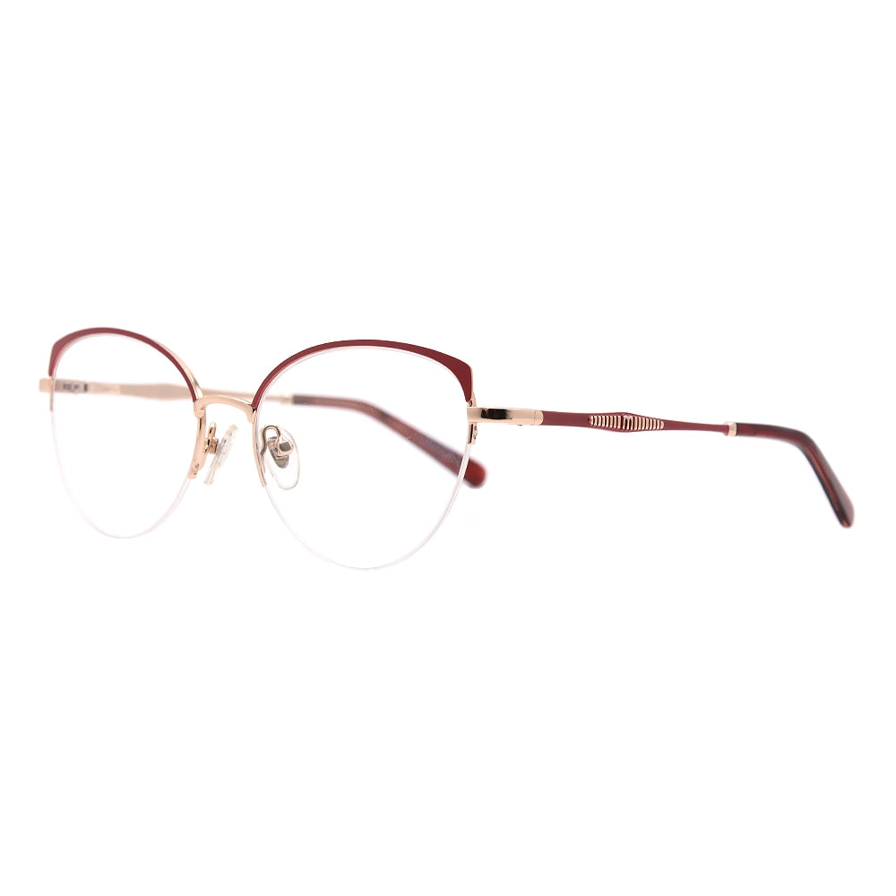 Cat Eye Half-Rim Glasses 7442-zoom-3