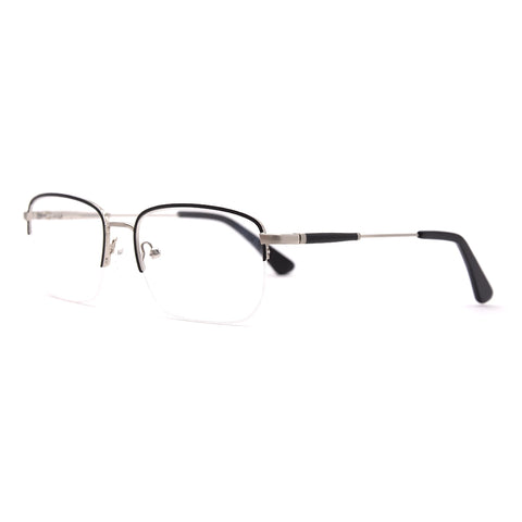 Square Half-Rim Glasses 7460 Get Free Anti-Glare Swiss-Coating Lenses