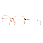 Titanium Square Half-Rim Glasses 7940