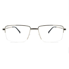 Square Half-Rim Glasses 9509