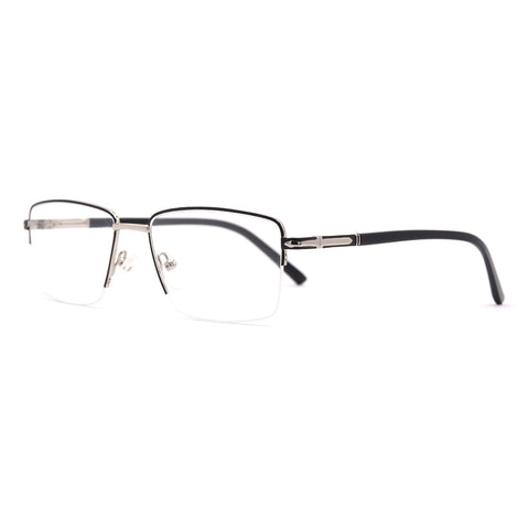 Square Half-Rim Glasses 7487