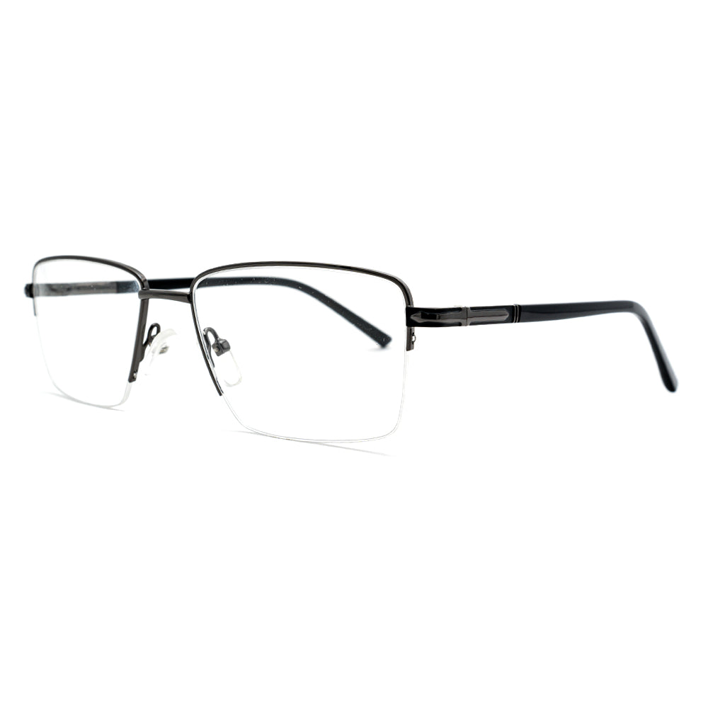 Square Half-Rim Glasses 9507