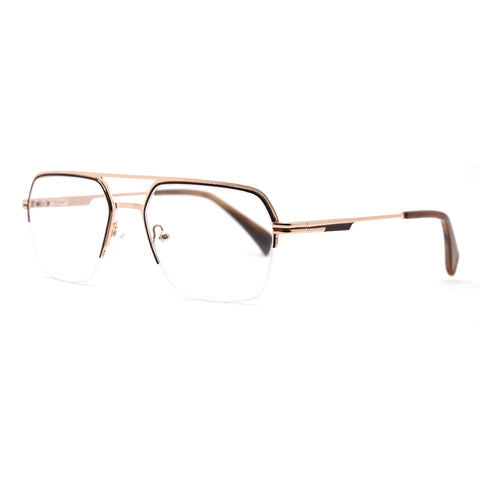 Aviator Half-Rim Glasses 7471 Get Free Anti-Glare Swiss-Coating Lenses