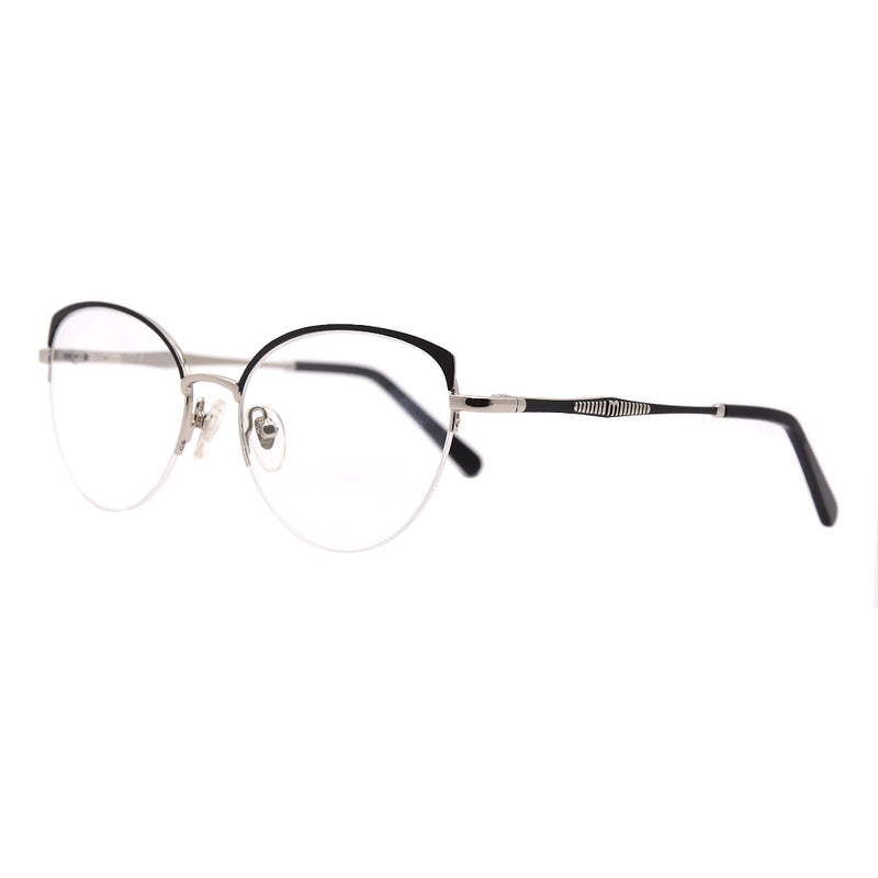 Cat Eye Half-Rim Glasses 7448-zoom-