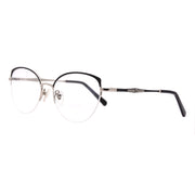 Cat Eye Half-Rim Glasses 7448