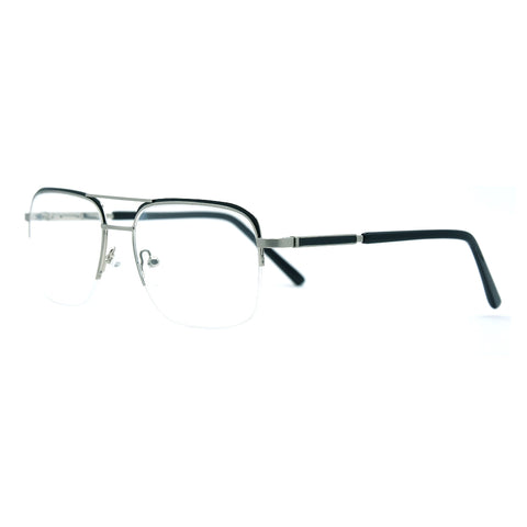 Aviator Half-Rim Glasses 7439 Get Free Anti-Glare Swiss-Coating Lenses