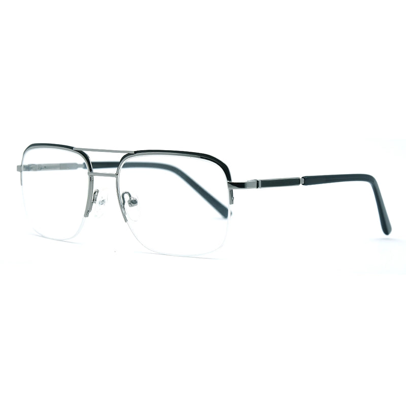 Aviator Half-Rim Glasses 7440-zoom-