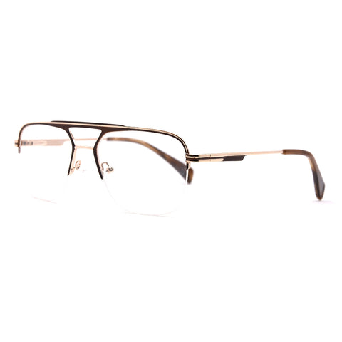 Aviator Half-Rim Glasses 7470 Get Free Anti-Glare Swiss-Coating Lenses