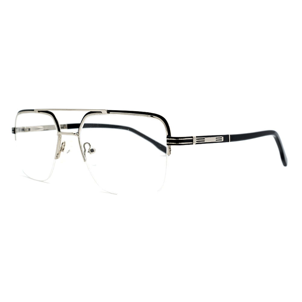 Aviator Half-Rim Glasses 9505
