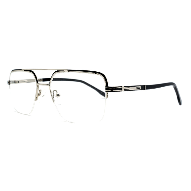 Aviator Half-Rim Glasses 9505-zoom-