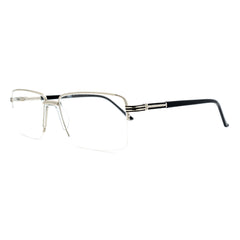 Square Half-Rim Glasses 9506