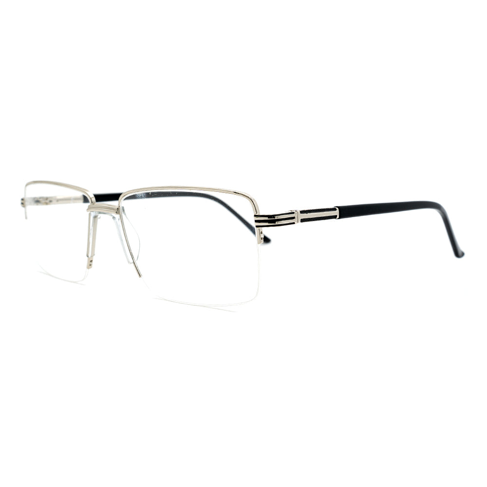 Square Half-Rim Glasses 9506