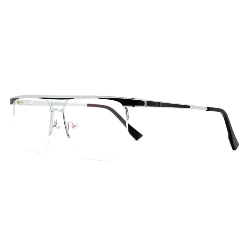 Aviator Half-Rim GLaases 8484-zoom-