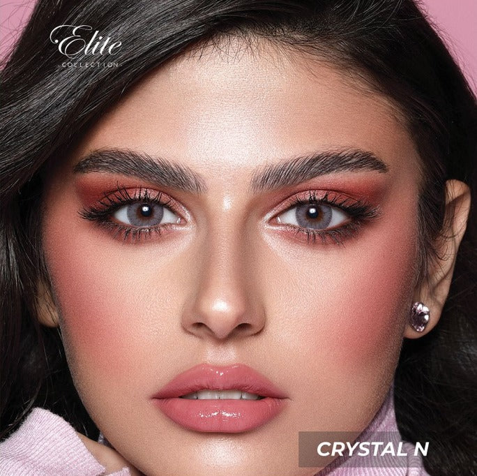Bella Elite Crystal N "One pair of contact lenses is accompanied by one complimentary container."