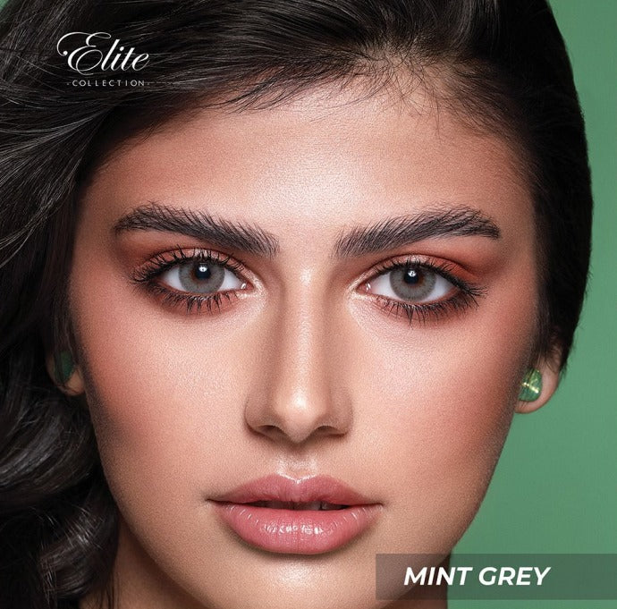Bella Elite Mint Grey "One pair of contact lenses is accompanied by one complimentary container."-zoom-