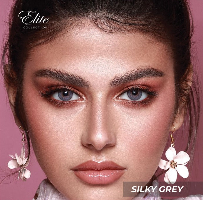 Bella Elite Silky Gray "One pair of contact lenses is accompanied by one complimentary container."-1