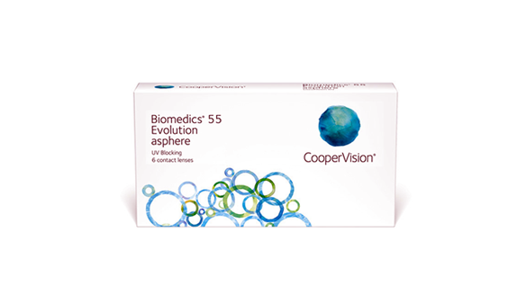 Biomedics 55 Evolution Asphere  "One pair contact lenses and container included."-zoom-1