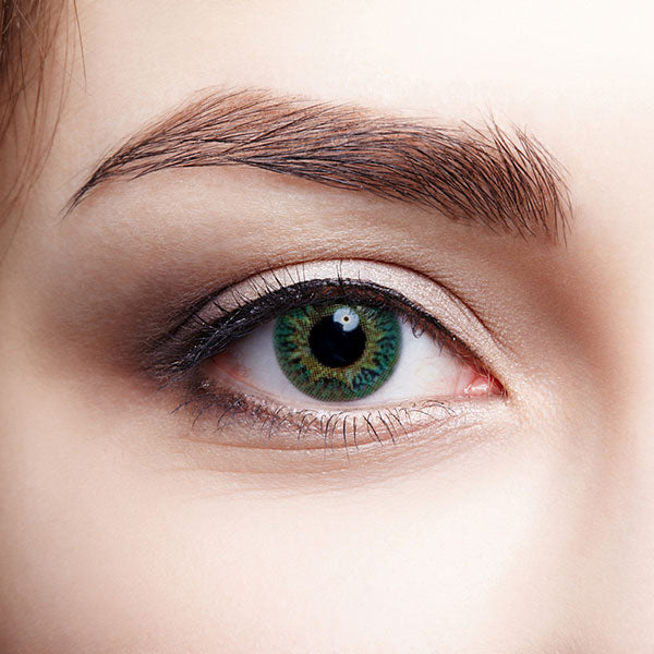 Freshkon Colors Fusion – Groovy Green "One pair contact lenses and container included."