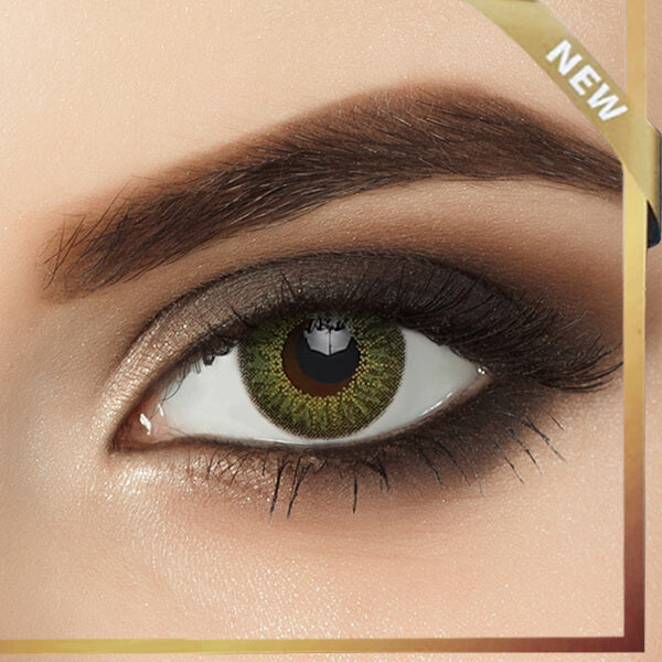 FreshKon Mosaic – Luscious Green "One pair contact lenses and container included."-zoom-1