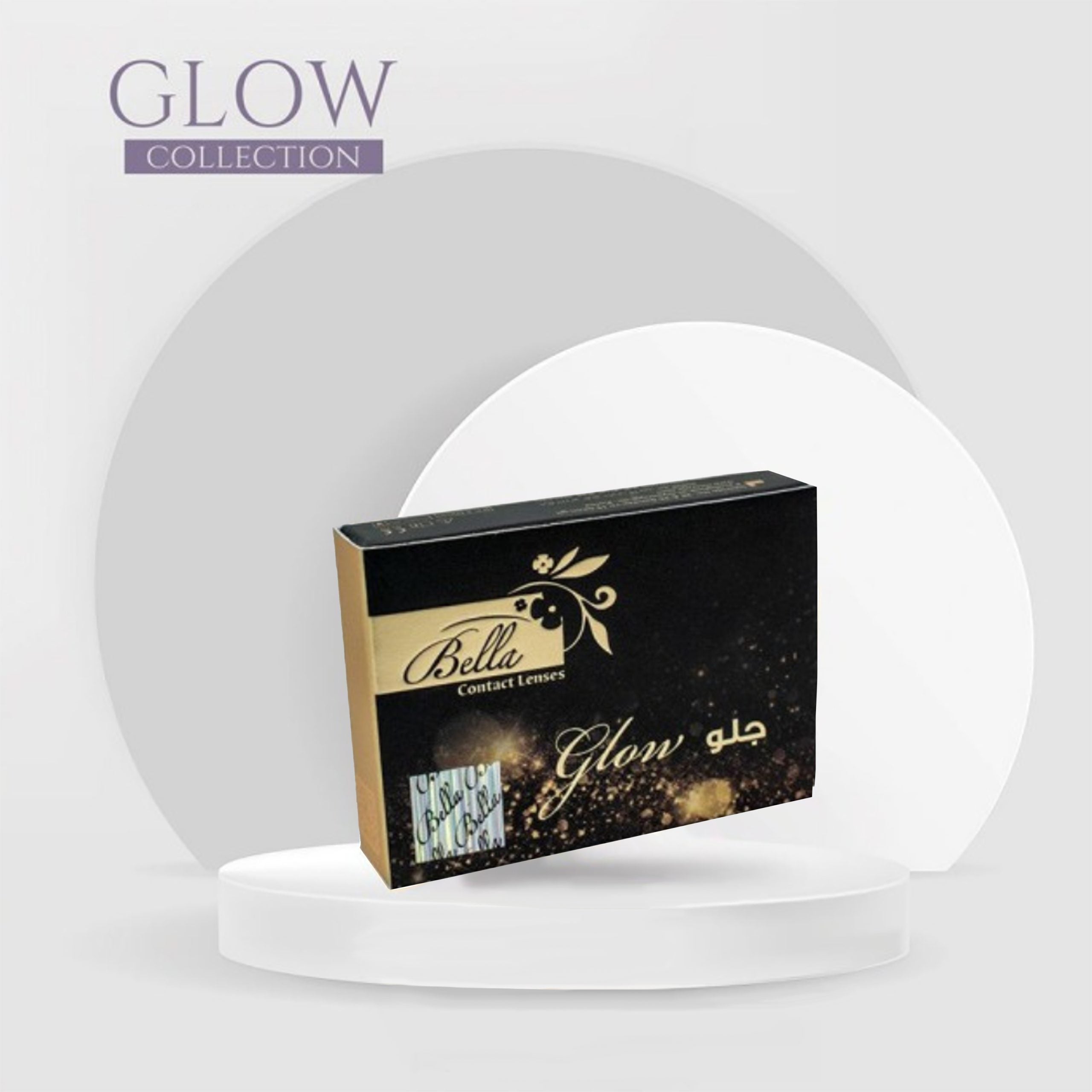 Bella Glow Navy Grey "One pair of contact lenses is accompanied by one complimentary container."