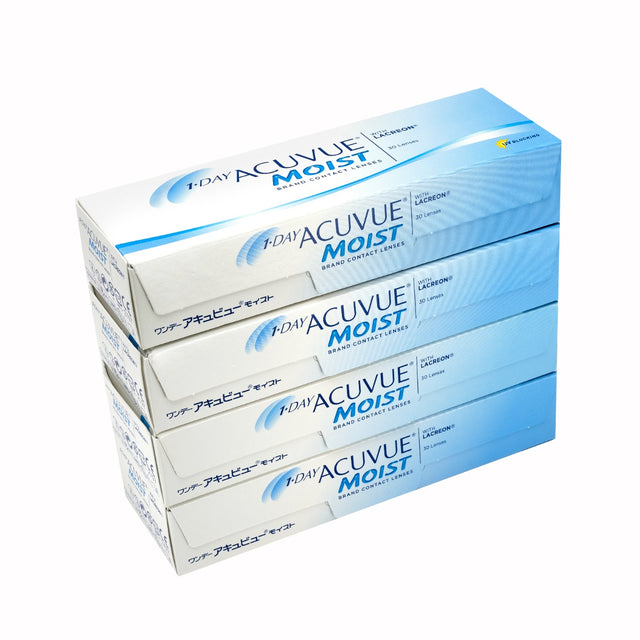 1 DAY ACUVUE® MOIST "15 pair contact lenses and container included-2