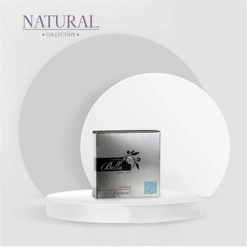 Bella Natural Cool Hazel "One pair of contact lenses is accompanied by one complimentary container."-zoom-